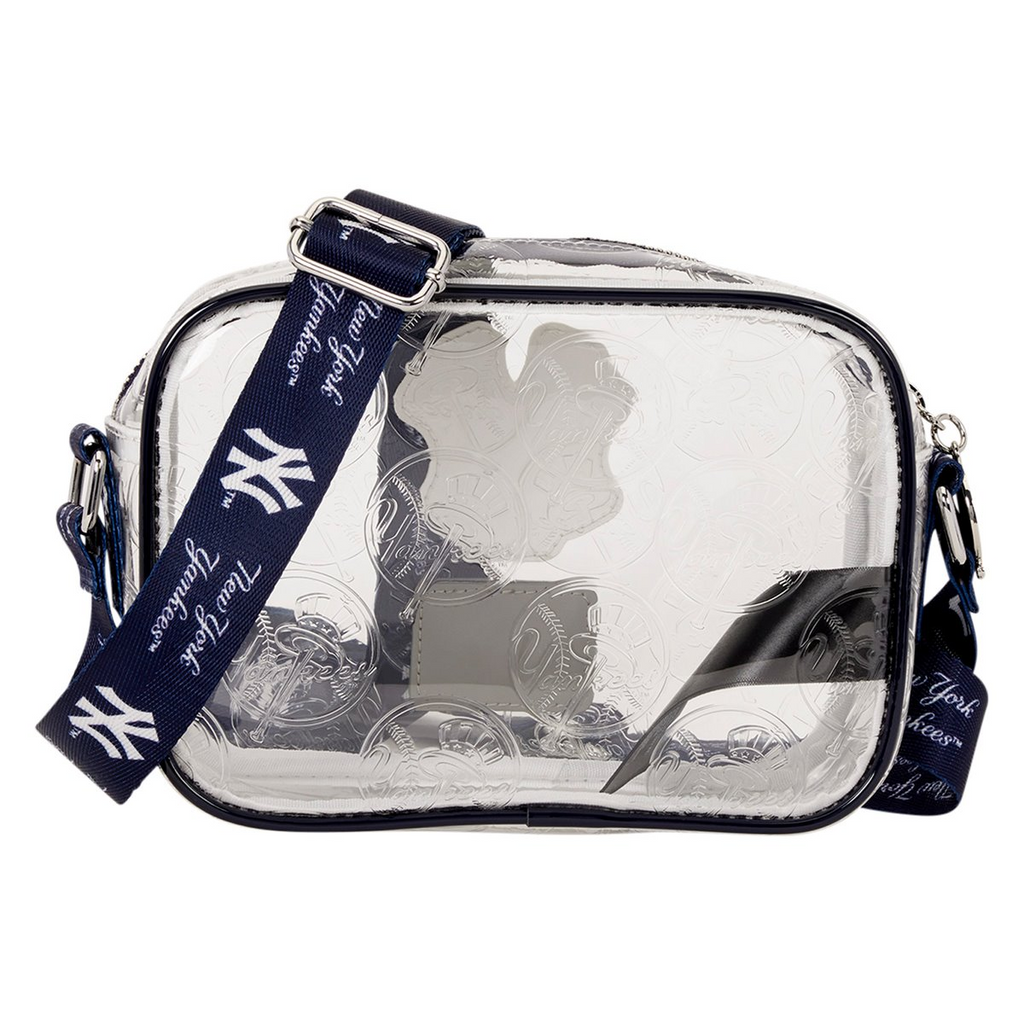 NEW YORK YANKEES LOUNGEFLY CLEAR CROSSBODY BAG
