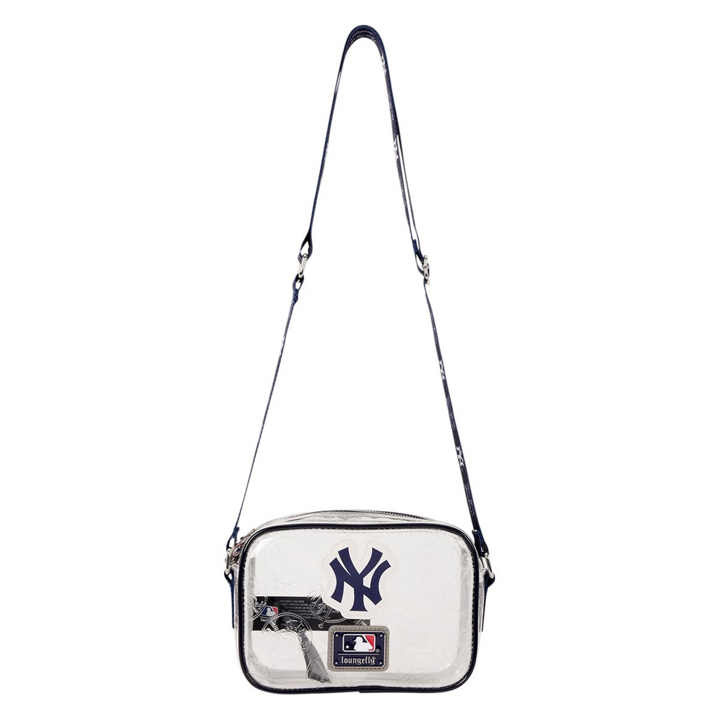 NEW YORK YANKEES LOUNGEFLY CLEAR CROSSBODY BAG