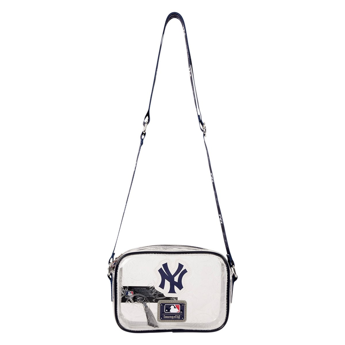 NEW YORK YANKEES LOUNGEFLY CLEAR CROSSBODY BAG