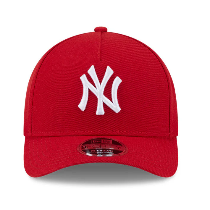 NEW YORK YANKEES M-CROWN 9FORTY A-FRAME SNAPBACK HAT - RED/WHITE