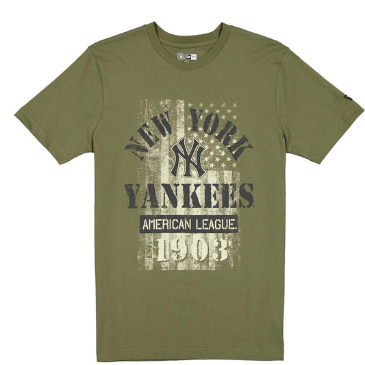NEW YORK YANKEES  MEN'S 2025 MLB ARMED FORCES T-SHIRT - OLIVE