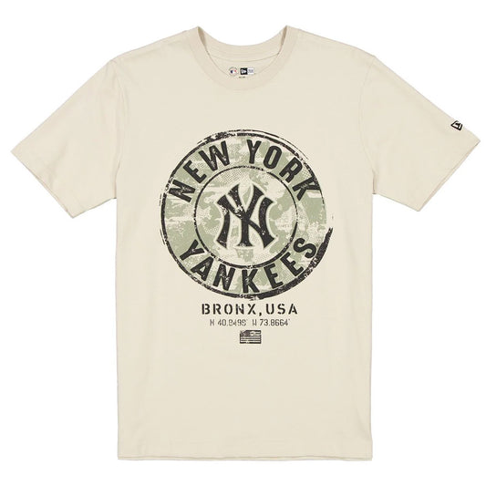 NEW YORK YANKEES MEN'S 2025 MLB ARMED FORCES T-SHIRT - STONE