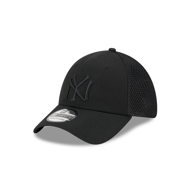 NEW YORK YANKEES MEN'S COOP EVERGREEN 39THIRTY FLEX FIT HAT - BLACK/BLACK