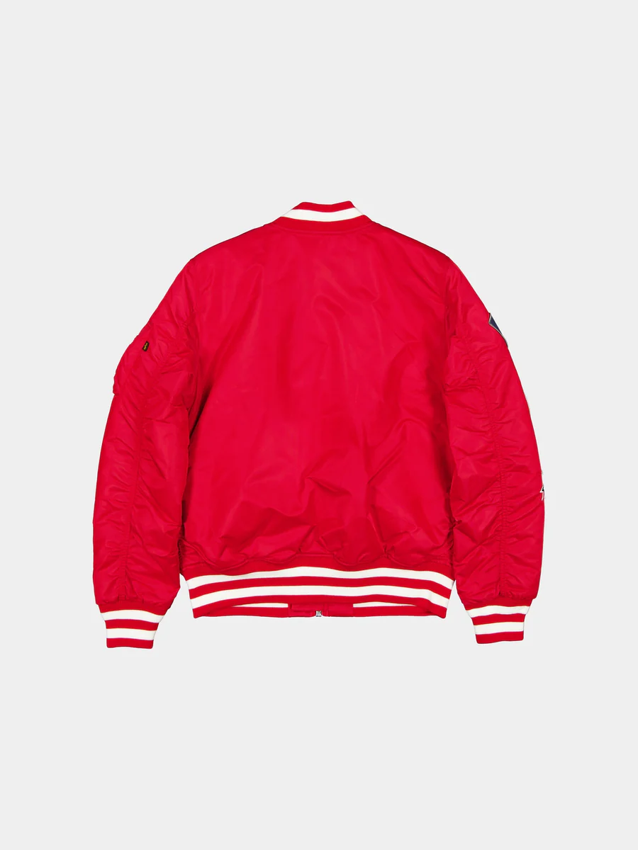 NEW YORK YANKEES MEN'S NEWERA X ALPHA INDUSTRIES MA-1 BOMBER JACKET - RED