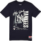 NEW YORK YANKEES MEN'S THROWBACK  HAT FLASH T-SHIRT - NAVY