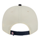 NEW YORK YANKEES NEW ERA CLASSIC 9FIFTY A-FRAME SNAPBACK HAT - CHROME WHITE/NAVY