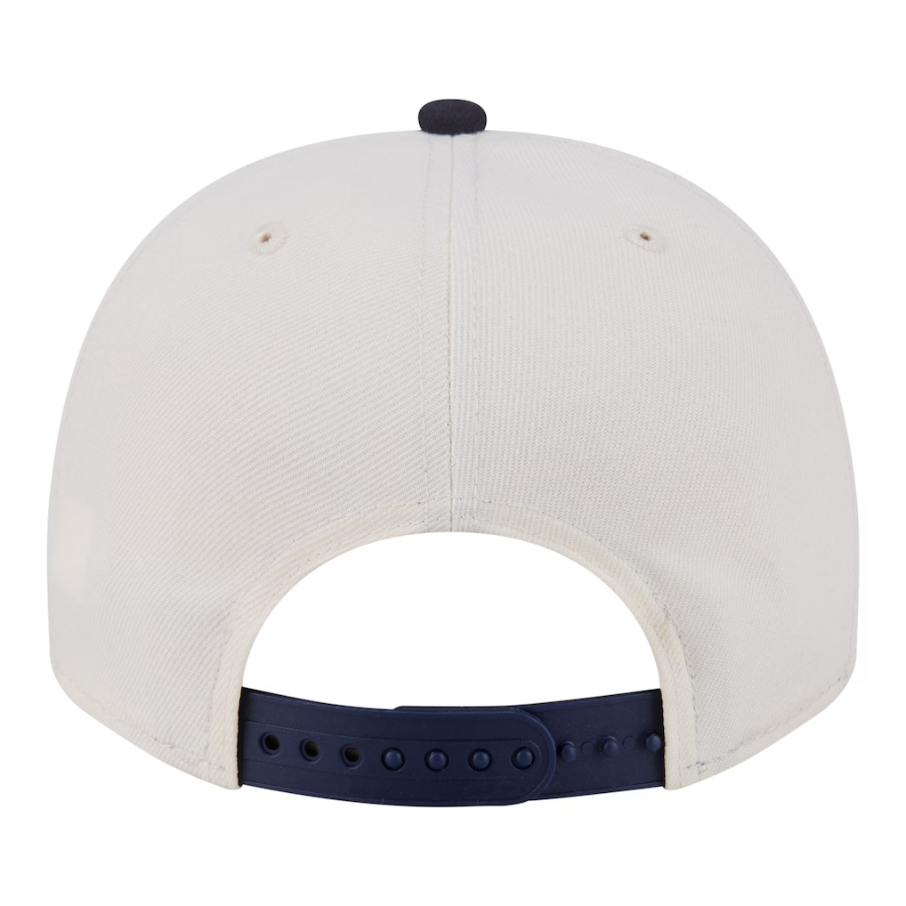 NEW YORK YANKEES NEW ERA TRI-HIT 9FIFTY A-FRAME SNAPBACK HAT - CHROME WHITE/NAVY
