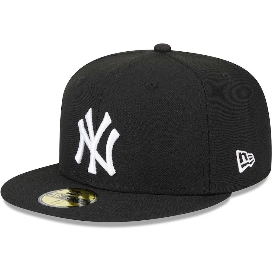 NEW YORK YANKEES SIDEPATCH 2000 WORLD SERIES 59FIFTY FITTED HAT - BLACK/ WHITE
