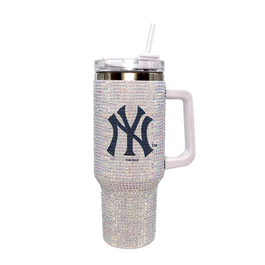 NEW YORK YANKEES THE MEMORY COMPANY 40 OZ BLING COLOSSAL TUMBLER