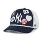 NEW YORK YANKEES WOMEN'S '47 BRAND RALLY ON HITCH ADJUSTABLE HAT - NAVY