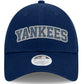 NEW YORK YANKEES WOMEN'S ARCH GLITZ 9FORTY ADJUSTABLE HAT - NAVY