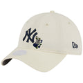 NEW YORK YANKEES WOMEN'S FLORAL 9TWENTY ADJUSTABLE - CREAM