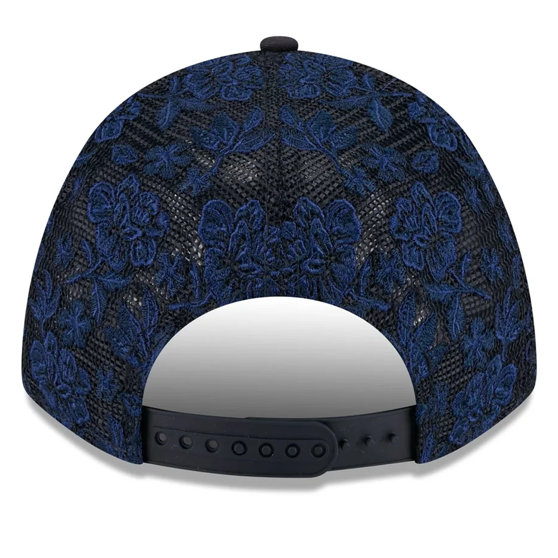 NEW YORK YANKEES WOMEN'S FLORAL MESH 9FORTY M-CROWN TRUCKER HAT - NAVY