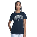 NEW YORK YANKEES WOMEN'S G-III 4HER BY CARL BANKS GOAL T-SHIRT - NAVY