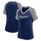 NEW YORK YANKEES WOMEN'S GLITZ & GLAM DIVA V-NECK T-SHIRT
