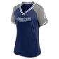 NEW YORK YANKEES WOMEN'S GLITZ & GLAM DIVA V-NECK T-SHIRT