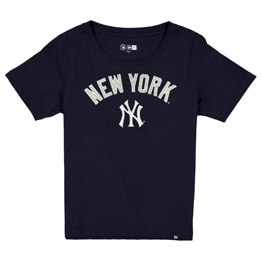 NEW YORK YANKEES WOMEN'S NEW ERA EVERGREEN BASIC T-SHIRT - NAVY