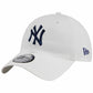 NEW YORK YANKEES WOMEN'S NEW ERA RIP STOP CASUAL CLASSIC - WHITE