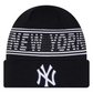 NEW YORK YANKEES YOUTH CLUBHOUSE SPORT CUFFED KNIT - NAVY