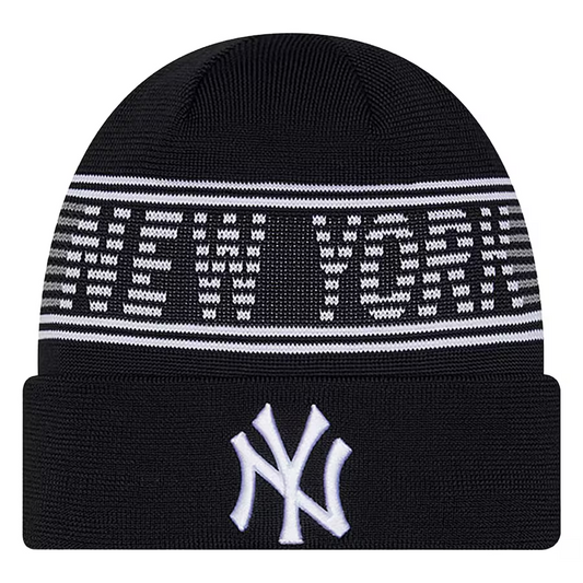 NEW YORK YANKEES YOUTH CLUBHOUSE SPORT CUFFED KNIT - NAVY