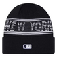 NEW YORK YANKEES YOUTH CLUBHOUSE SPORT CUFFED KNIT - NAVY