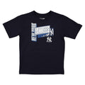 NEW YORK YANKEES YOUTH TRIPLE LOGO T-SHIRT - NAVY