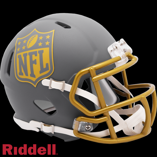 NFL SHIELD RIDDELL MINI SPEED HELMET - SLATE