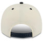 NORTE DAME FIGHTING IRISH MARCH MADNESS 9FIFTY A-FRAME SNAPBACK HAT - CHROME WHITE/NAVY
