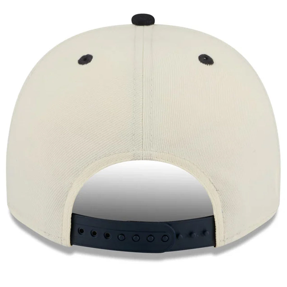 NORTE DAME FIGHTING IRISH MARCH MADNESS 9FIFTY A-FRAME SNAPBACK HAT - CHROME WHITE/NAVY