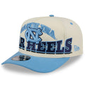 NORTH CAROLINA TARHEELS MARCH MADNESS 9FIFTY A-FRAME SNAPBACK HAT - CHROME WHITE/POWDER BLUE