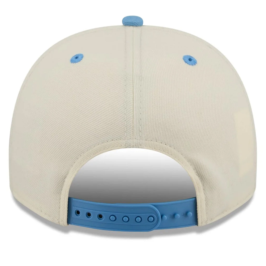 NORTH CAROLINA TARHEELS MARCH MADNESS 9FIFTY A-FRAME SNAPBACK HAT - CHROME WHITE/POWDER BLUE