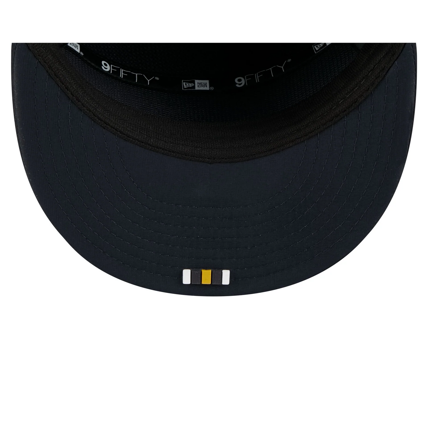 NOTRE DAME FIGHTING IRISH 2025 SIDELINE SPLIT PANEL 9FIFTY SNAPBACK HAT - NAVY