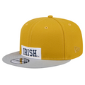 NOTRE DAME FIGHTING IRISH HELMET PACK 9FIFTY SNAPBACK HAT - GOLD