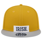 NOTRE DAME FIGHTING IRISH HELMET PACK 9FIFTY SNAPBACK HAT - GOLD