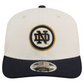NOTRE DAME FIGHTING IRISH LOYAL CORDUROY 9SEVENTY STRETCH-SNAP ADJUSTABLE HAT - CHROME WHITE/NAVY