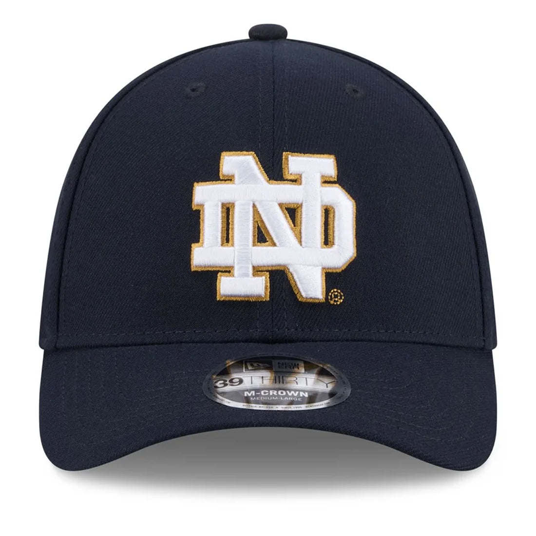 NOTRE DAME FIGHTING IRISH TEAM 39THIRTY M-CROWN FLEX FIT HAT - NAVY