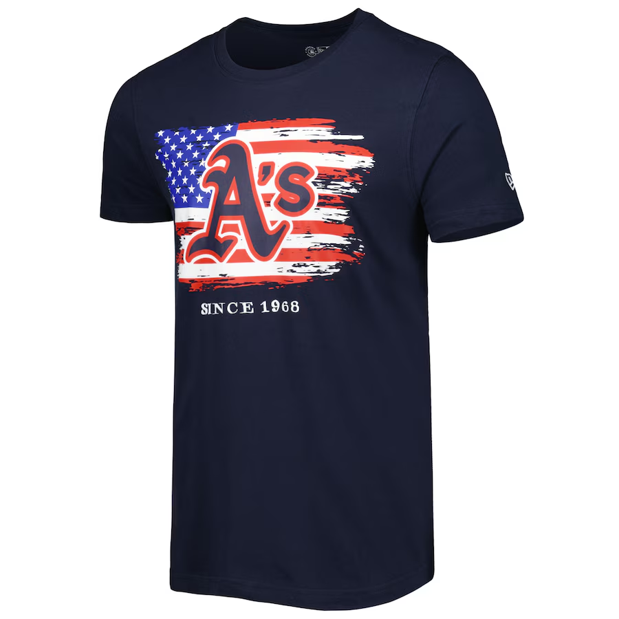 ATHLETICS MEN'S 2022 MLB 4TH OF JULY T-SHIRT