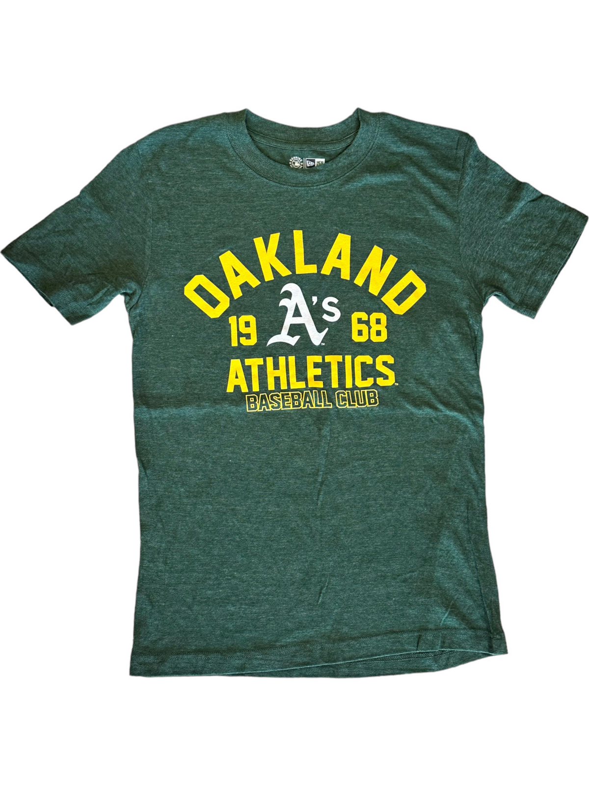 OAKLAND ATHLETICS MEN'S NEW ERA VALUE T-SHIRT - GREEN