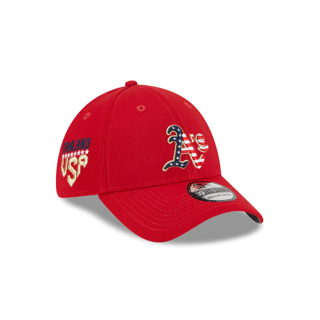OAKLAND ATHLETICS 2023 4 DE JULIO 39THIRTY GORRO FLEX FIT