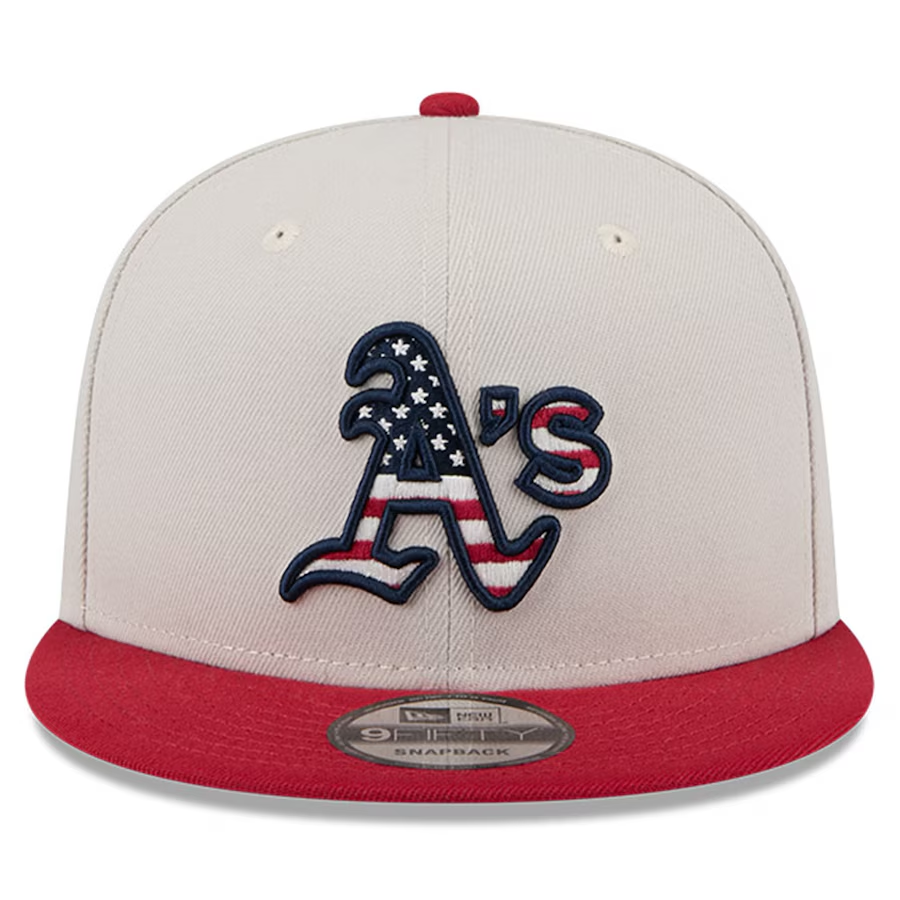 OAKLAND ATHLETICS 2024 MLB 4TH OF JULY 9FIFTY SNAPBACK HAT