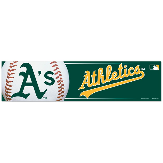 OAKLAND ATHLETICS 3" X 12" BUMPER STICKER