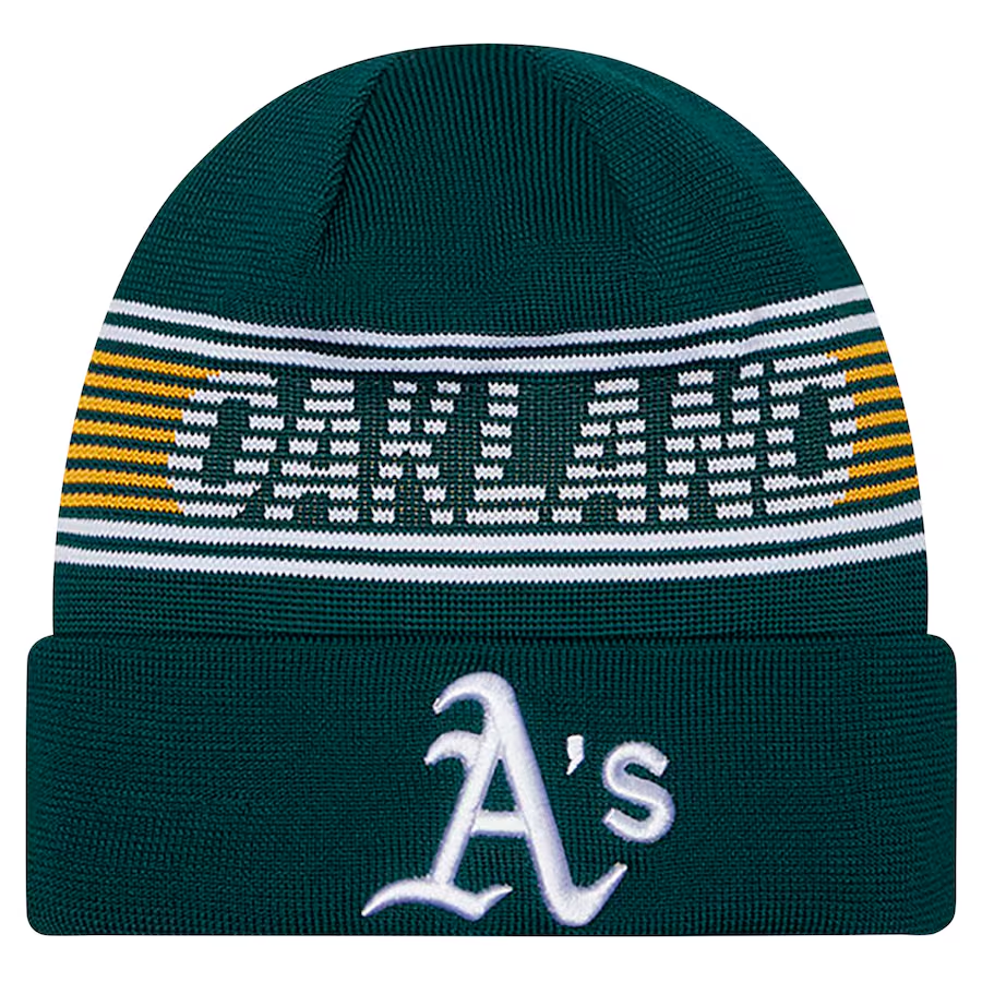 OAKLAND ATHLETICS CLUBHOUSE SPORT CUFFED KNIT - GREEN