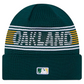 OAKLAND ATHLETICS CLUBHOUSE SPORT CUFFED KNIT - GREEN
