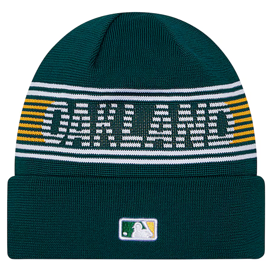 OAKLAND ATHLETICS CLUBHOUSE SPORT CUFFED KNIT - GREEN