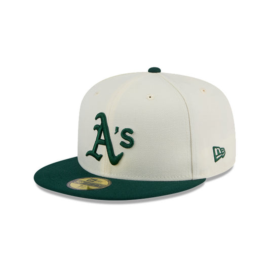 OAKLAND ATHLETICS EVERGREEN CHROME 59FIFTY FITTED HAT