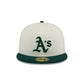 OAKLAND ATHLETICS EVERGREEN CHROME 59FIFTY FITTED HAT
