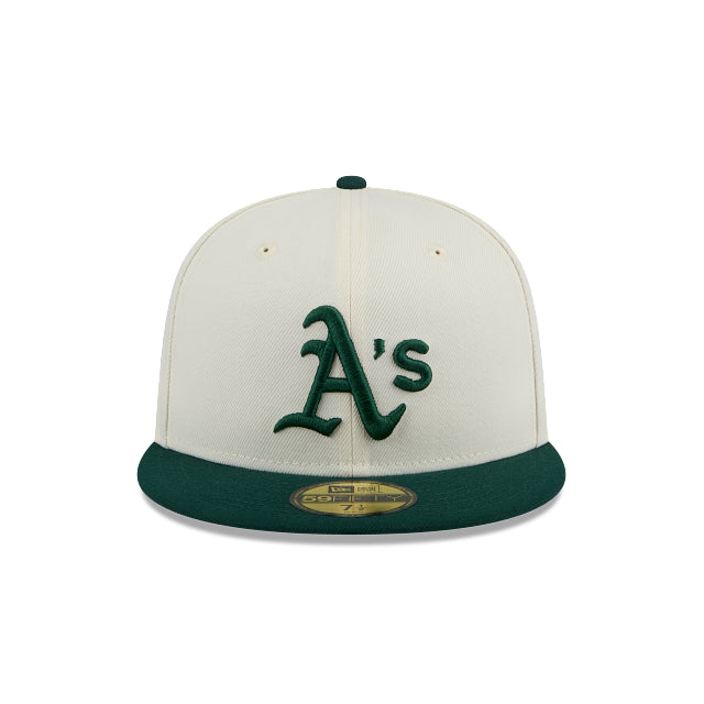OAKLAND ATHLETICS EVERGREEN CHROME 59FIFTY FITTED HAT