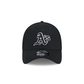 OAKLAND ATHLETICS EVERGREEN NEO 39THIRTY FLEX FIT HAT - BLACK/WHITE