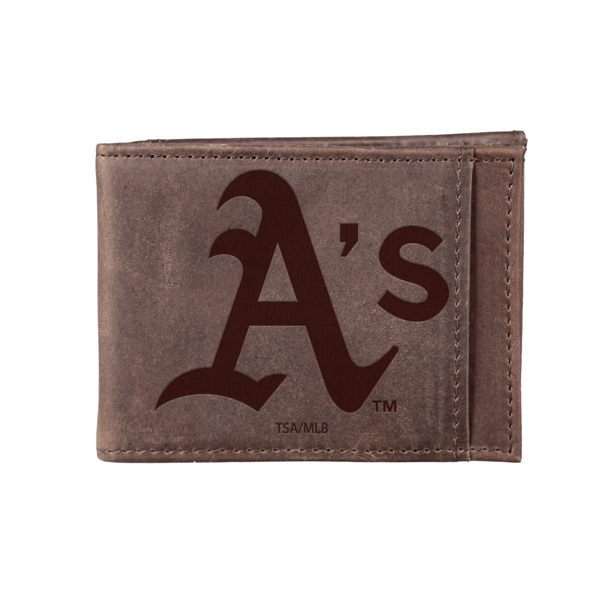 OAKLAND ATHLETICS FRONT POCKET SLIM CARD HOLDER WITH RFID BLOCKING