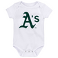 OAKLAND ATHLETICS INFANT MINOR LEAGUE PLAYER 3 PIECE ONESIE SET